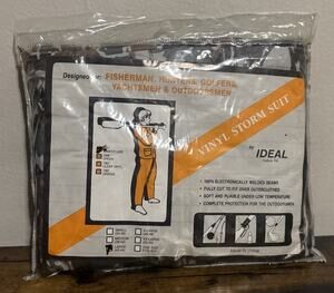Vintage NOS Ideal Vinyl Storm Suit Size L